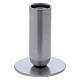 Tubular candlestick in nickel-plated iron 3 in s1