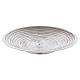 Candle holder plate in silver-plated brass with spiral decoration s2
