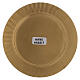 Matte gold plated brass candle holder plate with slightly hammered edge s3