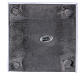 Portacandela quadrato ottone argentato lucido 11 cm s3