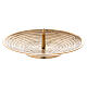 Spiral candlestick with spike gold plated brass s1