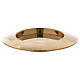 Traditional candle holder in gold-plated brass 7 cm s1