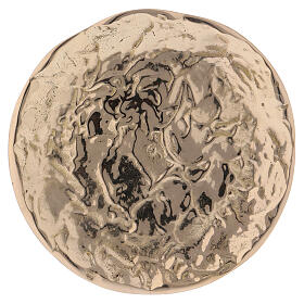 Vergoldeter polierter Kerzenteller, 12.5 cm