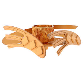 Kerzenhalter vergoldet aus Messingguss – Höhe 2 cm