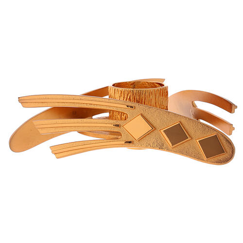 Kerzenhalter vergoldet aus Messingguss – Höhe 2 cm 1