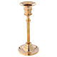 Candlestick gilded brass h 16 cm thin rod s1