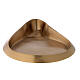 Plato portavela gota color oro satinado s1