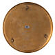 Round candle holder plate in gold plated brass 8 1/4 in s3