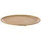 Candle holder plate d. 7 1/2 in gold plated brass satin finish s1