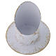 Shabby chic gold and white candlestick diameter 5 cm s2