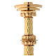 Altar candlestick socket or spike quilt effect h 14 in s5