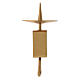 Adjustable golden satin brass candle holder 10 cm s1