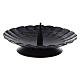 Black iron candle holder with folds diameter 9.5 cm s2