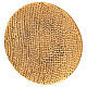 Prato porta-vela alumínio dourado ninho de abelha diâm. 14 cm s2