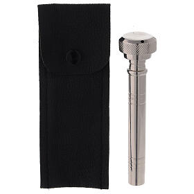 Taschen-Aspergill 12.5cm versilberten Messing s3