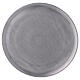 Round candle holder plate in satin finish aluminium d. 7 1/2 in s2