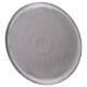 Round satin-finish aluminium plate diameter 21 cm s2