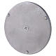 Round satin-finish aluminium plate diameter 21 cm s3