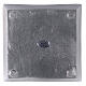 Kerzenteller viereckig 11x11cm satinierten Aluminium s4