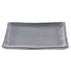 Square candle holder plate in satin finish aluminium 4 1/4x4 1/4 in s1