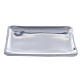 Square plate for candles 4 1/4x4 1/4 in polished finish s1