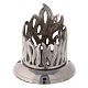 Nickel-plated brass candle holder diameter 6 cm s1