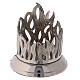 Base for candles diameter 8 cm in nickel-plated brass s1