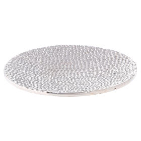 Piatto portacandela nido ape alluminio diametro 14 cm