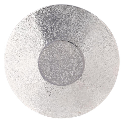 Talerz podstawka świecy, dek. plaster miodu, aluminium śr. 14 cm 3
