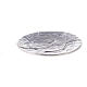 Aluminium candle holder plate with embossed leaf pattern d. 5 1/2 in s1