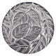 Aluminium candle holder plate with embossed leaf pattern d. 5 1/2 in s3