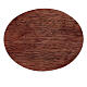 Piatto portacero legno mango scuro 10x8 cm s2