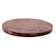 Piatto portacero legno mango scuro 10x8 cm s1