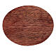 Piatto portacero legno mango scuro 10x8 cm s3
