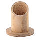 Porta-vela madeira mangueira natural diâmetro 4 cm s1