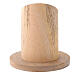 Porta-vela madeira mangueira natural diâmetro 4 cm s3