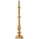 Brass altar candlestick branches and leaves 43 1/4 in s3
