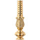 Brass altar candlestick branches and leaves 43 1/4 in s8