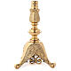 Brass altar candlestick branches and leaves 43 1/4 in s9