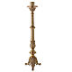 Altar candle holder in polished brass with jag h 85 cm s1