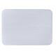 Brushed aluminium candleholder plate 17x12 cm s2