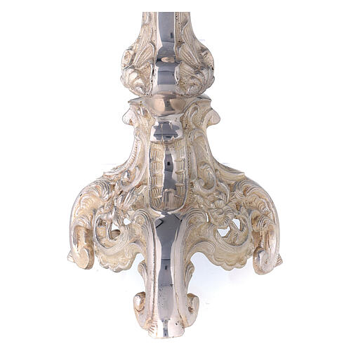 Candleholder with altar, casing and silver-plated brass jag h 50 cm 4