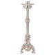 Candleholder with altar, casing and silver-plated brass jag h 50 cm s1