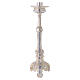 Candleholder with altar, casing and silver-plated brass jag h 50 cm s5