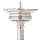 Altar candlestick socket and spike silver-plated brass h 19 3/4 in s3