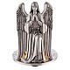 Bicolour candlestick, praying angel, handmade s1