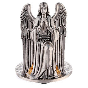 Angel praying candlestick holder two-tone