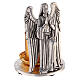 Angel praying candlestick holder two-tone s3