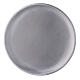 Aluminium candle holder plate with satin finish 5 1/2 in s2