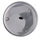 Aluminium candle holder plate with satin finish 5 1/2 in s3